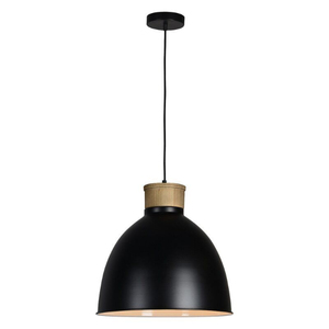 Luminaire suspendu en métal noir, pendentif cloche, E27 LED, luminaire de plafond intérieur, grande taille, design monté, lampe suspendue artisanale - Product Image 1