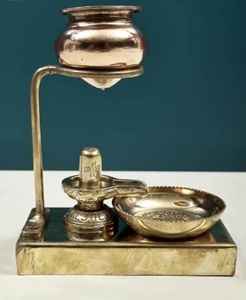 Grande statue de dieu en laiton |   Dieu hindou de la chance, décoration de temple domestique - Product Image 2