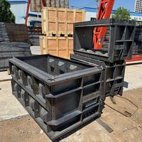 Moule à blocs de béton en acier à emboîtement robuste |   Kit de construction de mur de soutènement, coffrage écologique