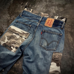 Pantalones Vaqueros de Mezclilla para Hombre, 100% Algodón, Diseño Paisley, Transpirables, Estilo Hip Hop, Personalizables - Product Image 5