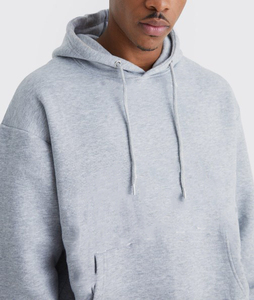 ชุดวอร์มผู้ชายคุณภาพสูง พิมพ์ลายสำหรับฤดูหนาว ผ้าฟลีซเทอร์รี่คอตตอนสีพื้น ชุดฮู้ดดี้ สกรีนโลโก้ได้ สไตล์ลำลอง - Product Image 6