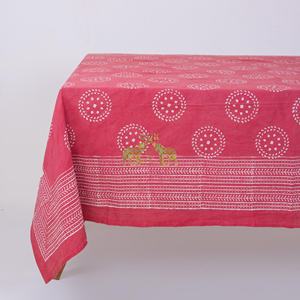 Manteles de comedor con estampado Dabu hechos a mano, fabricantes de manteles 100% algodón para hoteles, cubiertas de mesa personalizadas para fiestas - Product Image 5