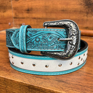 Ceinture en cuir de vachette artisanale de marque supérieure personnalisée de qualité supérieure pour hommes et femmes avec ceinture en cuir véritable à boucle ardillon - Product Image 3
