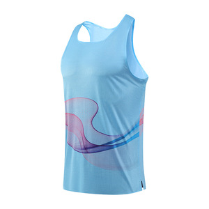 Wholesale Men's Sublimation Tank Top UPF 50+ UV Protection Running Gym Beach Wear OEM ODM Supplier - Product Image 2
