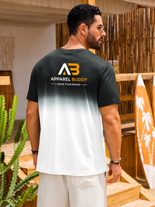 Camiseta de Manga Corta Casual para Hombre, Marca AMY, 100% Algodón, Corte Regular, Lisa, con Logotipo Personalizado al por Mayor - Product Image 6