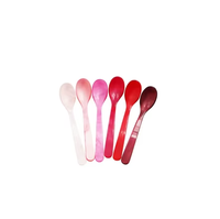 Ensemble de couverts modernes en résine époxy écologique et durable, couleur personnalisée, vaisselle attrayante, petits ustensiles de table pour fête