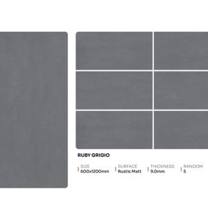 กระเบื้องพอร์ซเลนเนื้อแมตต์แบบชนบท คุณภาพส่งออก ขนาด 600x1200 มม. ผิวสัมผัสธรรมชาติ สำหรับปูพื้นและผนัง เหมาะสำหรับโครงการหรูหรา - Product Image 1