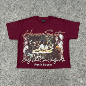 Camiseta Oversize Negra con Lavado Ácido REXFIT SPORTS para Hombre, Algodón, Estilo Urbano, Cuello Redondo, Camiseta con Estampado Personalizado - Product Image 5