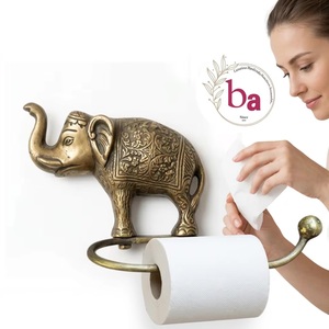 Modern Handmade Cast Iron Wall-Mounted <b>Toilet</b> Paper Holder Waterproof Multi-Purpose Decorative Bathroom <b>Accessory</b> - Product Image 3