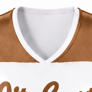 Maillot de cheerleading marron sublimé sans manches – Tenue de sport athlétique pour l'entraînement et la compétition - Product Image 5