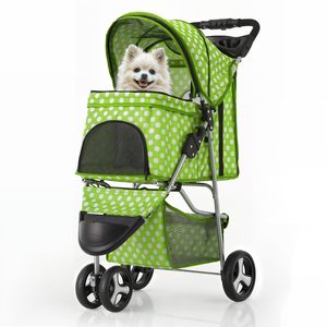 TH-PPS-289 Durable <b>Dog</b> Travel Cart with Premium Fabric Foldable Structure and Custom Handle Length for Easy Use - Product Image 1