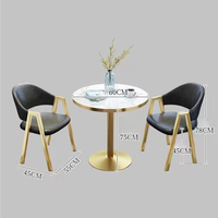 Ensemble table basse et chaises de luxe moderne pour salon, en marbre artificiel écologique, idéal pour la maison, l'appartement, l'hôtel, le balcon