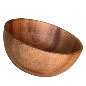 Bol de service artisanal en bois de manguier pour les repas quotidiens, le mélange de salades, la présentation de fruits et la décoration rustique de la maison à bas prix - Product Image 2