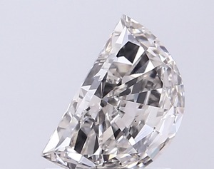 Pierre taillée en demi-lune de haute qualité pour bijoux fins sur mesure, magnifique diamant demi-lune de 0,67 carat, clarté VS1, très bonne finition. - Product Image 1