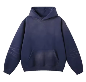 Men’s Vintage Washed Oversized <b>Tracksuit</b> – Solid Color Hoodie & Loose Fit Sweatpants Streetwear 2 Piece Set - Product Image 4