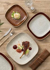 ชุดอาหารญี่ปุ่นโบราณ สีน้ำตาลเคลือบด้าน สีกากี เซรามิก จานไข่ออนเซ็น จานซุป โดย Universal Overseas - Product Image 3