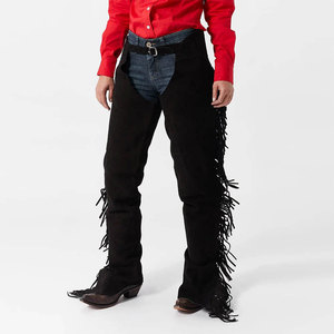 Protectores de Piernas de Cuero Genuino para Hombre, Estilo Vaquero Occidental, Impermeables, para Montar a Caballo, Protección Profesional para Ecuestres - Product Image 1