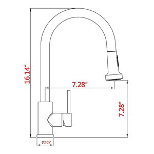 Robinet de cuisine en acier inoxydable avec distributeur de savon intégré - Product Image 4
