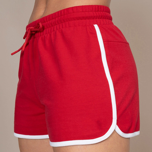 Nouveaux shorts d'été personnalisés en gros pour femmes, taille moyenne et plus, respirants, en Spandex/Polyester, avec logo décoratif, décontractés, pour le yoga et le sport - Product Image 2