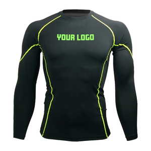 Wholesale Compression Shirt Quick Drying Rash Guard Unisex Fitness Clothing MMA Fashionable 3D Full Sleeve Front Logo - Product Image 5