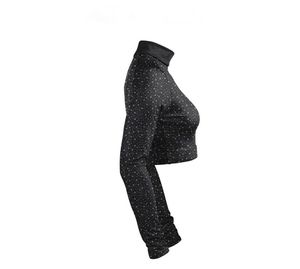 Camiseta de manga larga para porristas, uniforme personalizado por sublimación, top para competición, entrenamiento, baile y equipo. - Product Image 4