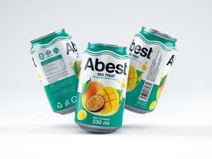 Boîtes de jus de fruits mélangés Boissons gazeuses Abest en canettes de 330ml avec jus frais et qualité supérieure - Product Image 5