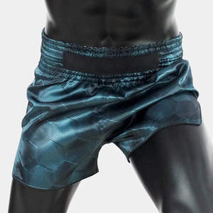 Pantalones cortos tailandeses tradicionales para hombre, diseñados para muay thai, boxeo, rendimiento, flexibilidad, movimiento y entrenamiento en el gimnasio, cómodos. - Product Image 4