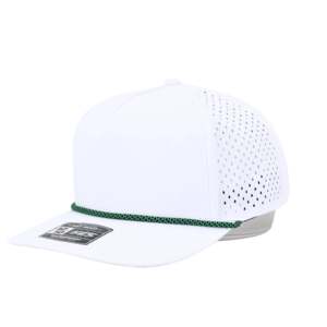 Casquette de golf structurée 5 panneaux rétro haut de gamme en coton 100% avec broderie 3D, réglable par snapback, pour sports décontractés en extérieur - Product Image 1