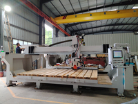 Dafon Découpeuse de pierre automatique à 5 axes CNC 4+1 Scie à pont pour la découpe de dalles de marbre, de granit et de quartz pour la cuisine