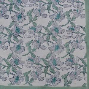 Orchid Aqua Open Handcrafted Block Printed 100% Cotton <b>Tablecloth</b> Sustainable Wedding Dining Decor Home Furnishing Style - Product Image 2