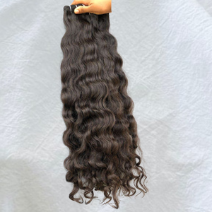 Extensions naturelles de cheveux humains indiens Remy non traités, bouclés crépus, sans nœuds, résistants à la chute, avec double trame machine - Product Image 5