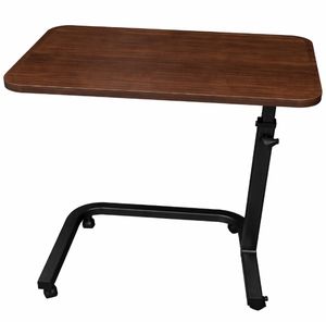 Mesa de Cama Comercial Moderna de Acero Personalizable con Altura Ajustable y Ruedas para Uso Hospitalario y Productos de Cuidado en el Hogar - Product Image 1