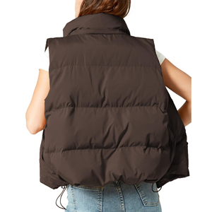 Gilet matelassé décontracté pour homme, sans manches, veste d'hiver légère, gilet chaud rembourré, veste de mode pour l'extérieur - Product Image 3