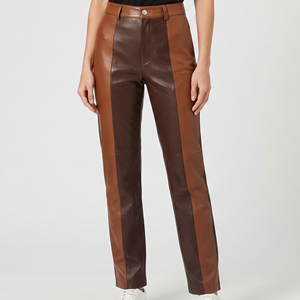 Custom Design Women's Leather Pants Women's Slim Fit Leather Pants Women's Leather Office Wear Pants Women Leather Slim Fit Pant - Product Image 6