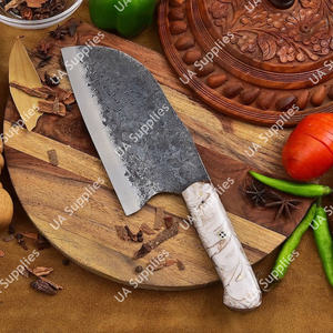 Couteau serbe artisanal personnalisable, forgé, ambidextre, aspect vintage, fonctionnel, en acier inoxydable, avec poignée à prise ferme, OEM OBM - Product Image 3