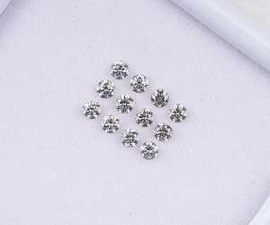 OM GEMS Diamante Natural Suelto de 2.80 MM, Corte Brillante, Color Claro, Certificado para Joyería - Product Image 2