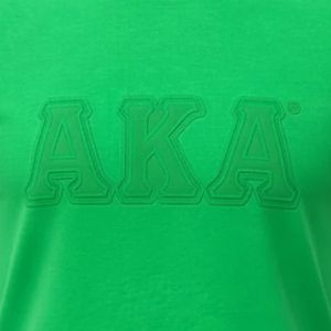 T-shirt rose ton sur ton en coton premium avec broderie chenille, col rond, unisexe, streetwear décontracté, coupe douce, été, écoresponsable - Product Image 2