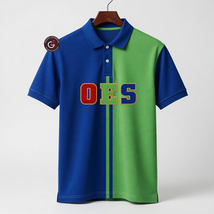 OES hommes polos logo personnalisé haute qualité luxe hommes chemise polo sportswear à manches courtes 100% polyester coton polo - Product Image 3
