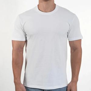 Camiseta de algodón para hombre, de color sólido, informal, con cuello redondo, básica, de alta calidad. - Product Image 5