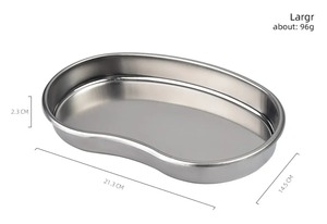 Bandeja Esterilizada de Acero Inoxidable en Forma de Riñón, Recipiente, Frasco, Botella, Pinzas, Accesorio Médico, Dental, Quirúrgico, Cosmético, para Tatuajes - Product Image 5
