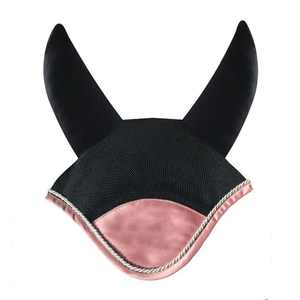 Nouveau style 2026 – Voiles anti-mouches tricotés couleur unie pour chevaux – Bonnets équestres à oreilles de cheval – Vente chaude - Product Image 1