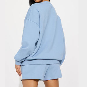 Sweat-shirt pour femme avec logo personnalisé, manches longues, en coton, pull d'hiver, style décontracté, tricoté, tendance - Product Image 2