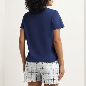 Conjunto de Dos Piezas de Algodón Casual de Verano para Mujer, Diseño Moderno, Transpirable, Color Sólido, Logotipo Personalizado, Conjuntos Femeninos Personalizados - Product Image 4