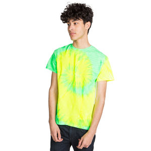 เสื้อยืดมัดย้อมสำหรับผู้ชายเสื้อยืดลำลองสีพื้นผ้าคอตตอนสี100% เป็นมิตรกับสิ่งแวดล้อมผ้าคอตตอนสินค้ามาใหม่ - Product Image 1