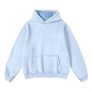Logotipo personalizado Hombres Streetwear Pullover Sudadera con capucha de gran tamaño Lavado de algodón Sudadera con capucha Vintage Heavyweight Hoodie 2026 - Product Image 4