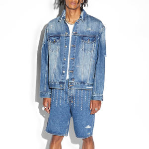 Custom Made <b>Men's</b> <b>Long</b> Stretch Denim <b>Jacket</b> <b>Men</b> Jean <b>Jacket</b> Cotton Blue Winter Plain Denim <b>Jacket</b> For <b>Men</b> Plus Size for sale - Product Image 5