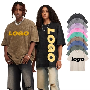T-shirt unisexe surdimensionné personnalisé OEM de qualité supérieure, effet délavé, impression en relief, vente en gros, 100 % coton épais, streetwear vierge et personnalisable - Product Image 4