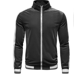Conjunto Deportivo para Hombre con Bloques de Color, Chaqueta con Cierre y Cuello Alto, Pantalones Jogger con Cordón, Transpirable, 100% Algodón Felpa 2 en 1 - Product Image 5