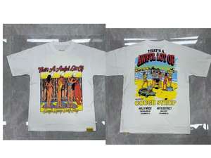 T-shirt unisexe à manches courtes en coton d'été, motif 'That's Awful Lot Cough Syrup', style Hip Hop, avec motif de tasse de boisson et lettres graffiti sur le devant - Product Image 2