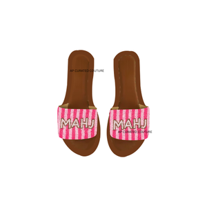 Sandalias con Cuentas Inspiradas en las Fichas de Mahjong - Calzado de Moda para Mujer Hecho a Mano con Punta Abierta y un Look Moderno - Product Image 4